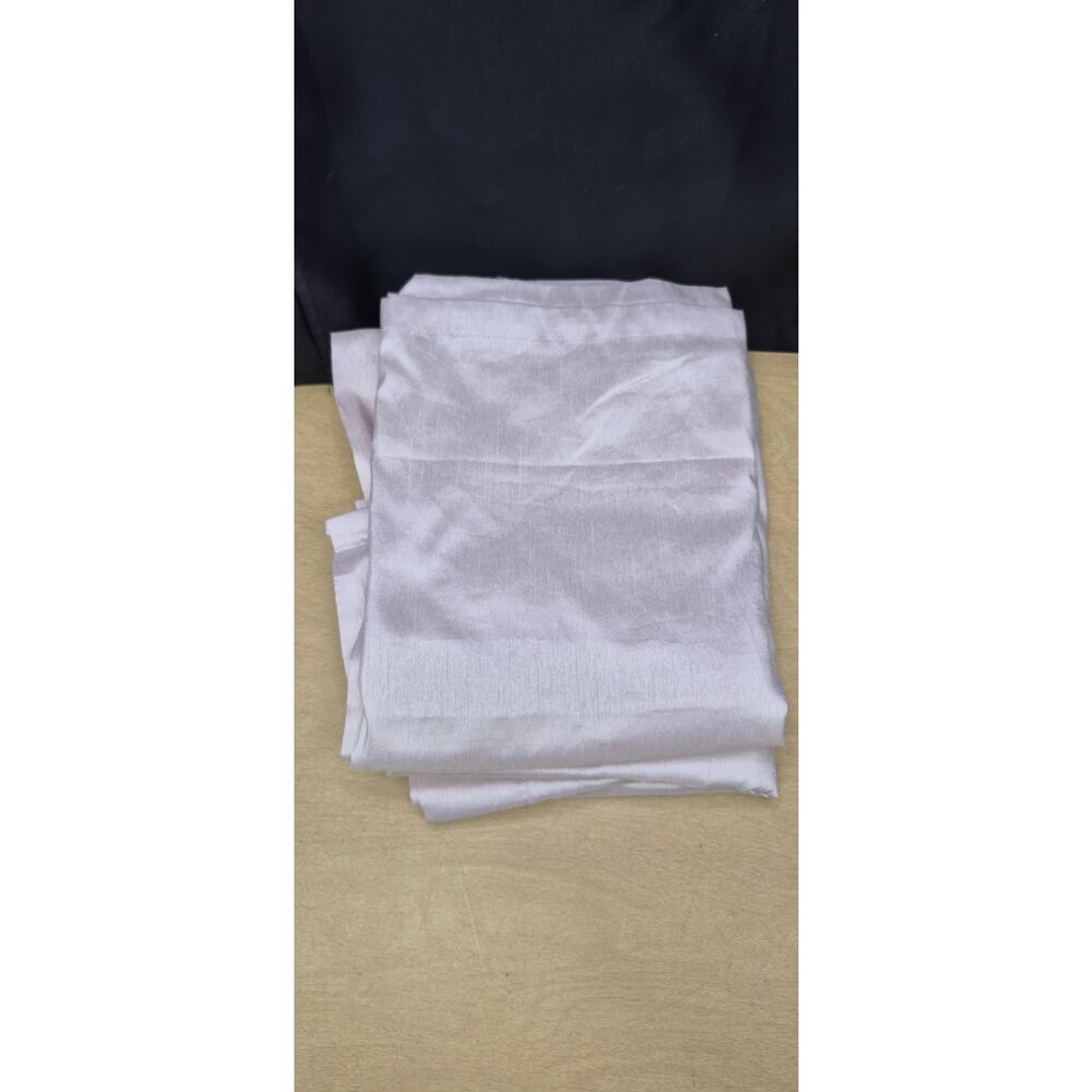 Simply Shabby Chic 50" x 84" Pink Lined Curtain Panel Set Pair of 2 Panels Used